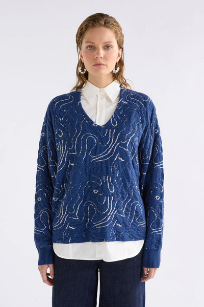 Elk - Otillia Sweater - Blue/Silver - K0206E51W26