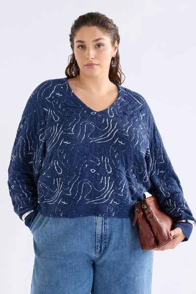 Elk - Otillia Sweater - Blue/Silver - K0206E51W26