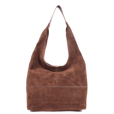 Rugged Hide - Petal Large Suede Tote Bag