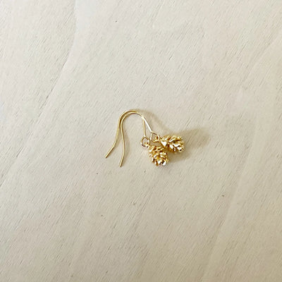 The Sister Label - Pine Cone Earrings - Gold