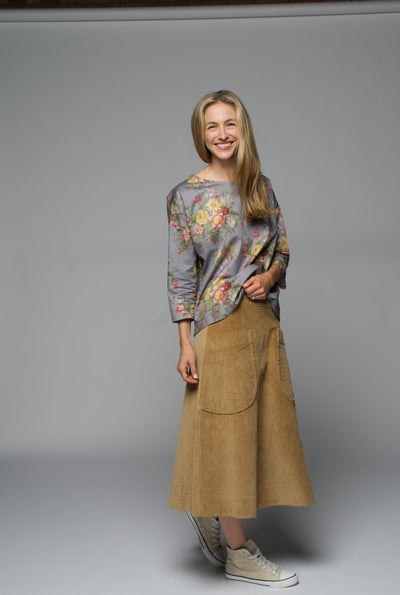 Muse - Prada Skirt - Camel