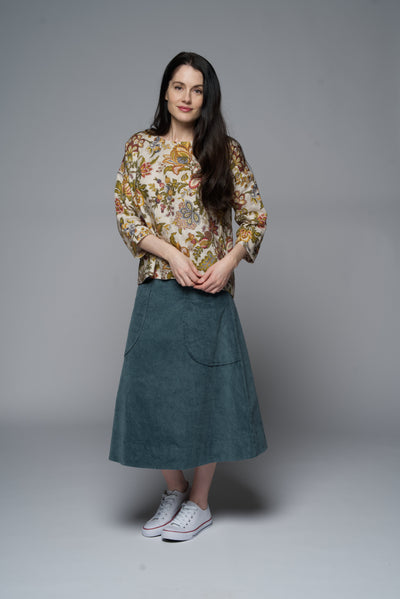 Muse - Prada Skirt - Slate Cord