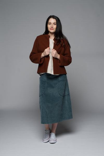 Muse - Prada Skirt - Slate Cord