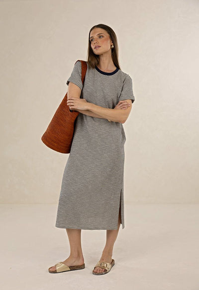 Humidity - Profile Stripe Dress - Midnight
