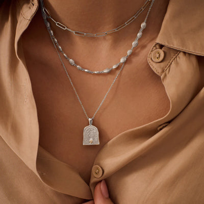 Murkani - Rainbow Spirit Necklace - Silver