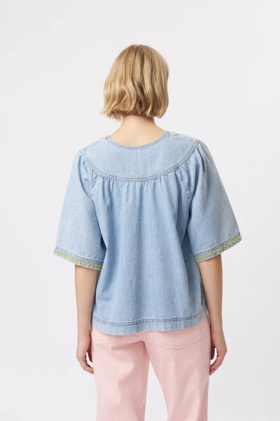 Kireina - Renee Top - Sky Blue