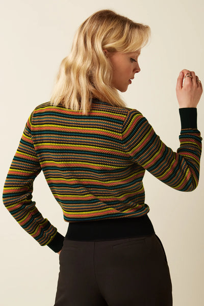 King Louie - Round Neck Cardi Marielle - Black - 09844-001AW26