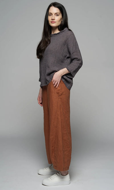 Muse - Sanne Linen Pant - Amber