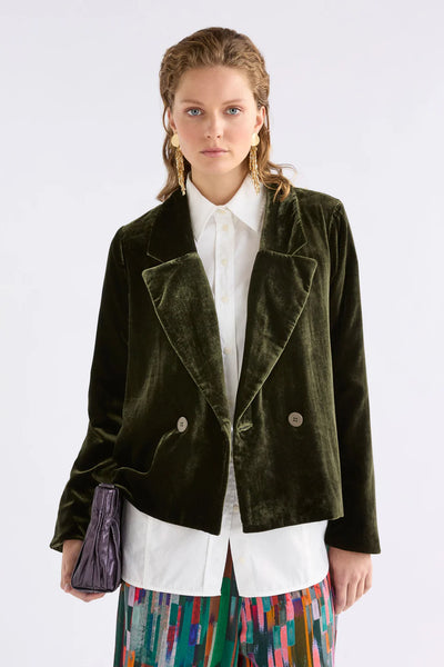 Elk - Suuri Double Breasted Blazer - Deep Olive