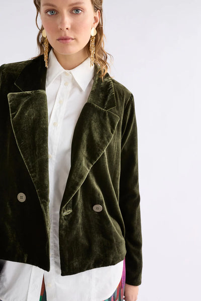 Elk - Suuri Double Breasted Blazer - Deep Olive