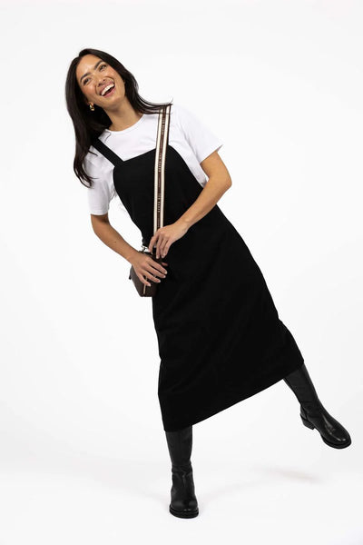 Humidity - T Shirt Pinafore - Black - HW26109