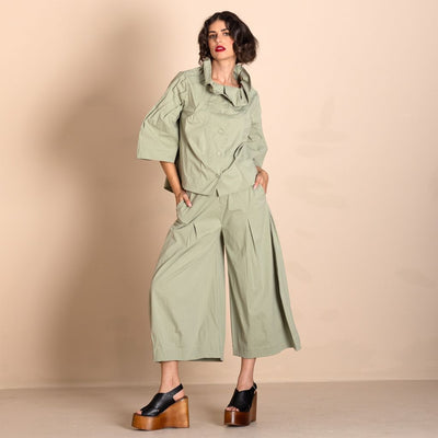 Megan Salmon - Tabinet Giselle Pant - Pistachio