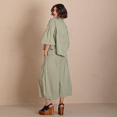 Megan Salmon - Tabinet Giselle Pant - Pistachio