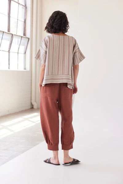 Eva's Sunday - Tabitha Cropped Pant - Brick