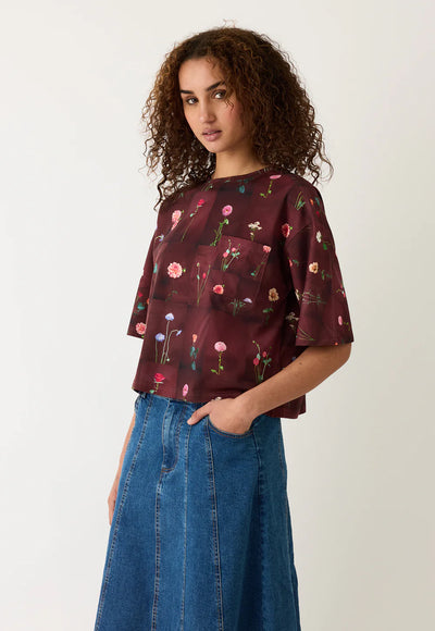 Nancybird - Tasmin Boxy Tee - Bloom Tile - W26-A38BT