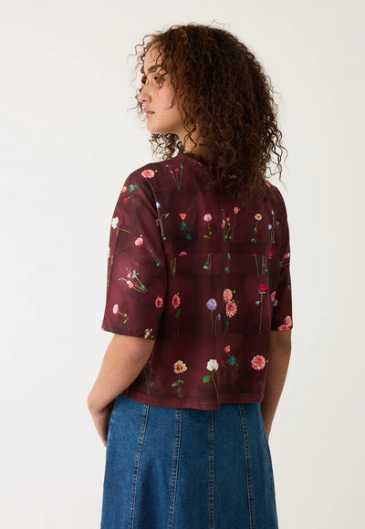 Nancybird - Tasmin Boxy Tee - Bloom Tile - W26-A38BT
