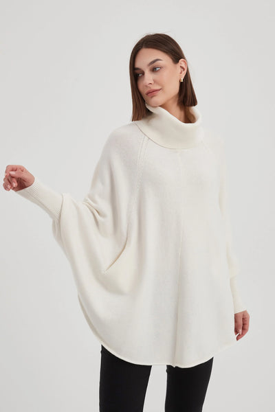 Tirelli - High Neck Oversized Knit - Ivory