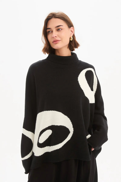 Tirelli - Retro Circle Print Top