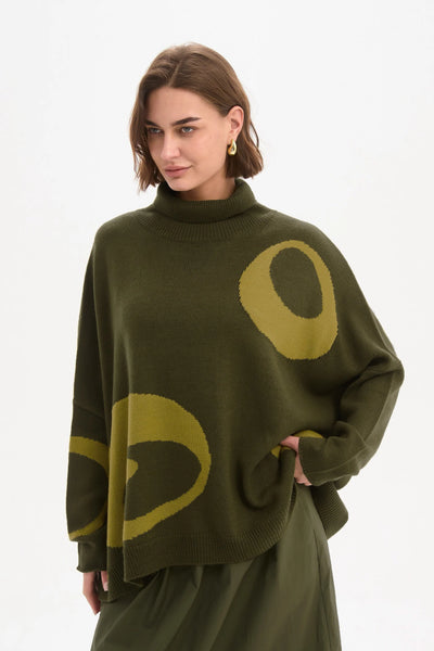 Tirelli - Retro Circle Print Top
