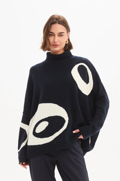 Tirelli - Retro Circle Print Top