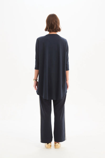 Tirelli - Stripe front 3/4 sleeve Tee