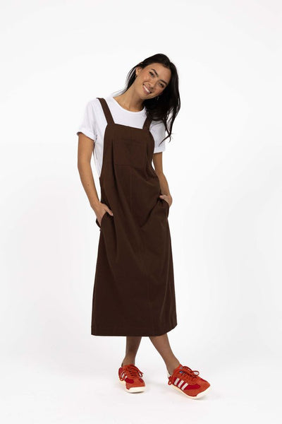 Humidity - T Shirt Pinafore - Chocolate - HW26109