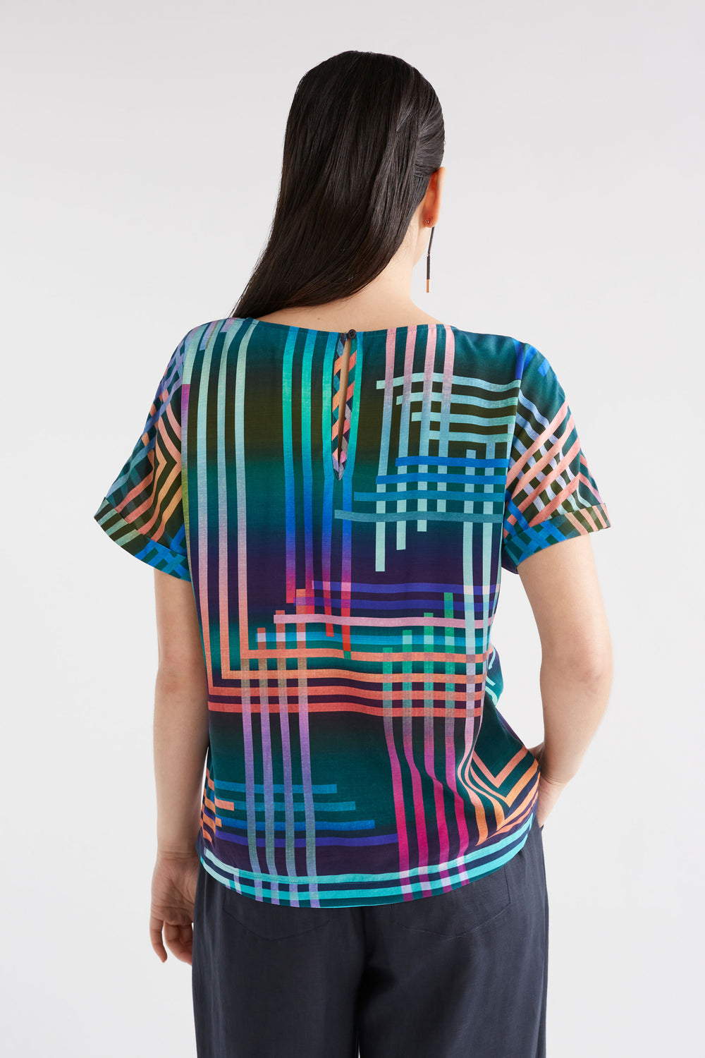 Elk The Label - Eryn Top - Navy Lighten Print