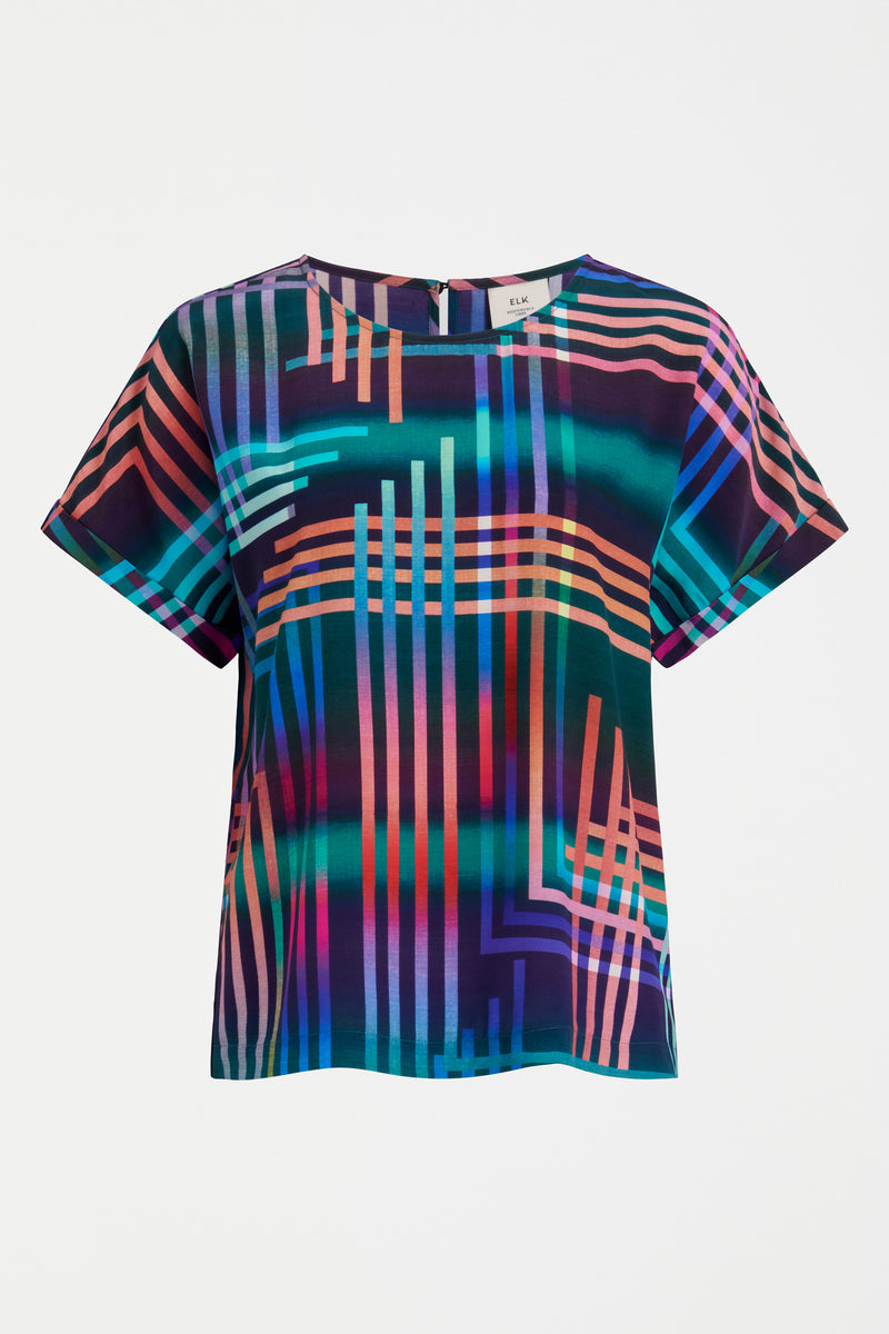 Elk The Label - Eryn Top - Navy Lighten Print