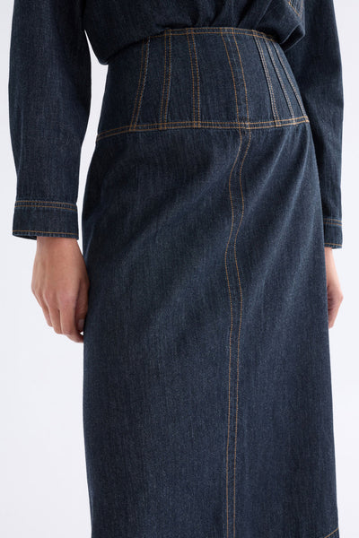 Elk - Valor Skirt - Mid Blue Denim