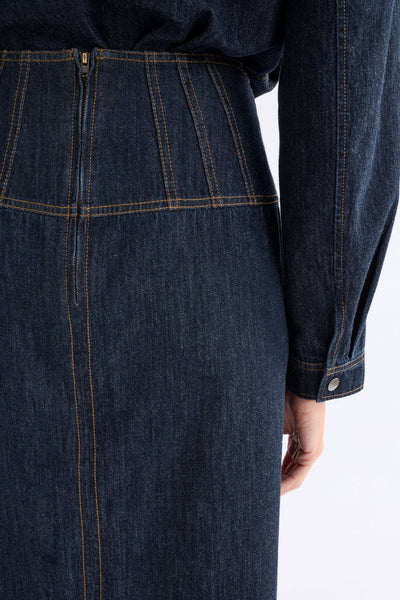 Elk - Valor Skirt - Mid Blue Denim