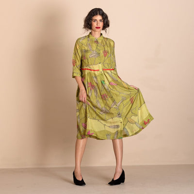 Megan Salmon - Wall Lettuce Molly Grandpa Dress