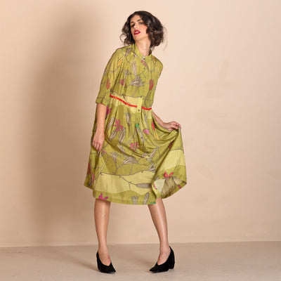 Megan Salmon - Wall Lettuce Molly Grandpa Dress