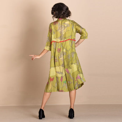 Megan Salmon - Wall Lettuce Molly Grandpa Dress