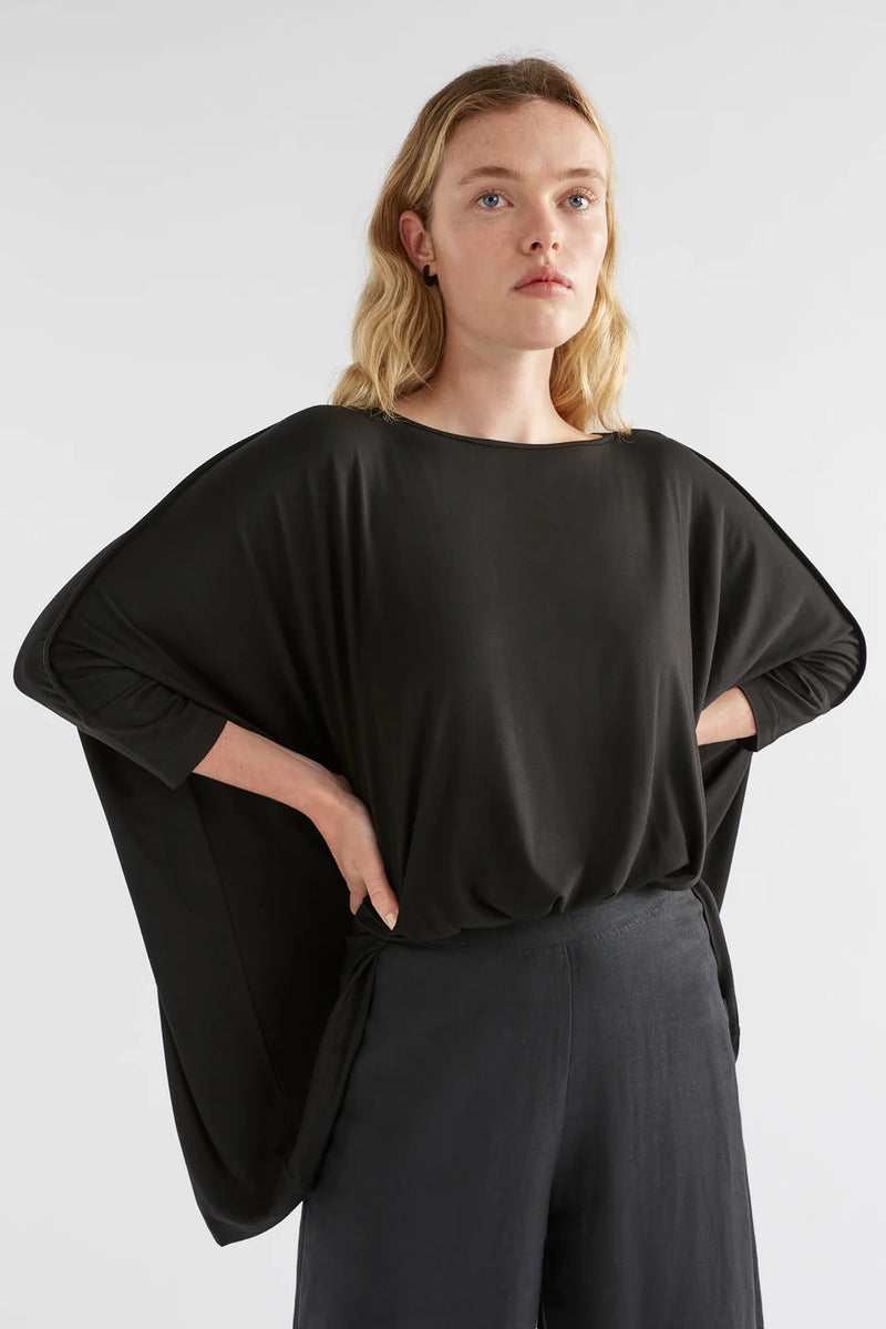 Elk the Label - Wide Stretch Top - Black - ET028