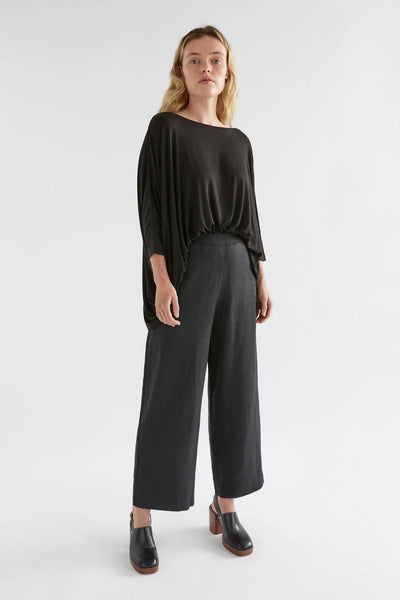 Elk the Label - Wide Stretch Top - Black - ET028