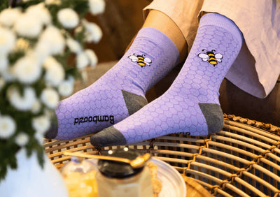 Pussyfoot - Womens Honeycomb Bamboo Sock | Lilac