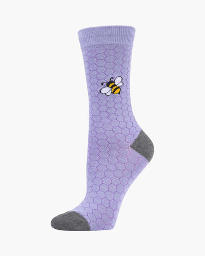 Pussyfoot - Womens Honeycomb Bamboo Sock | Lilac