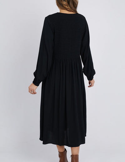 Elm - Lottie Midi Dress - Black